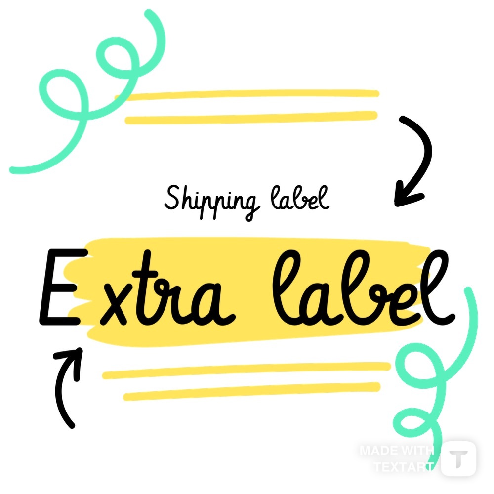 Extra shipping label